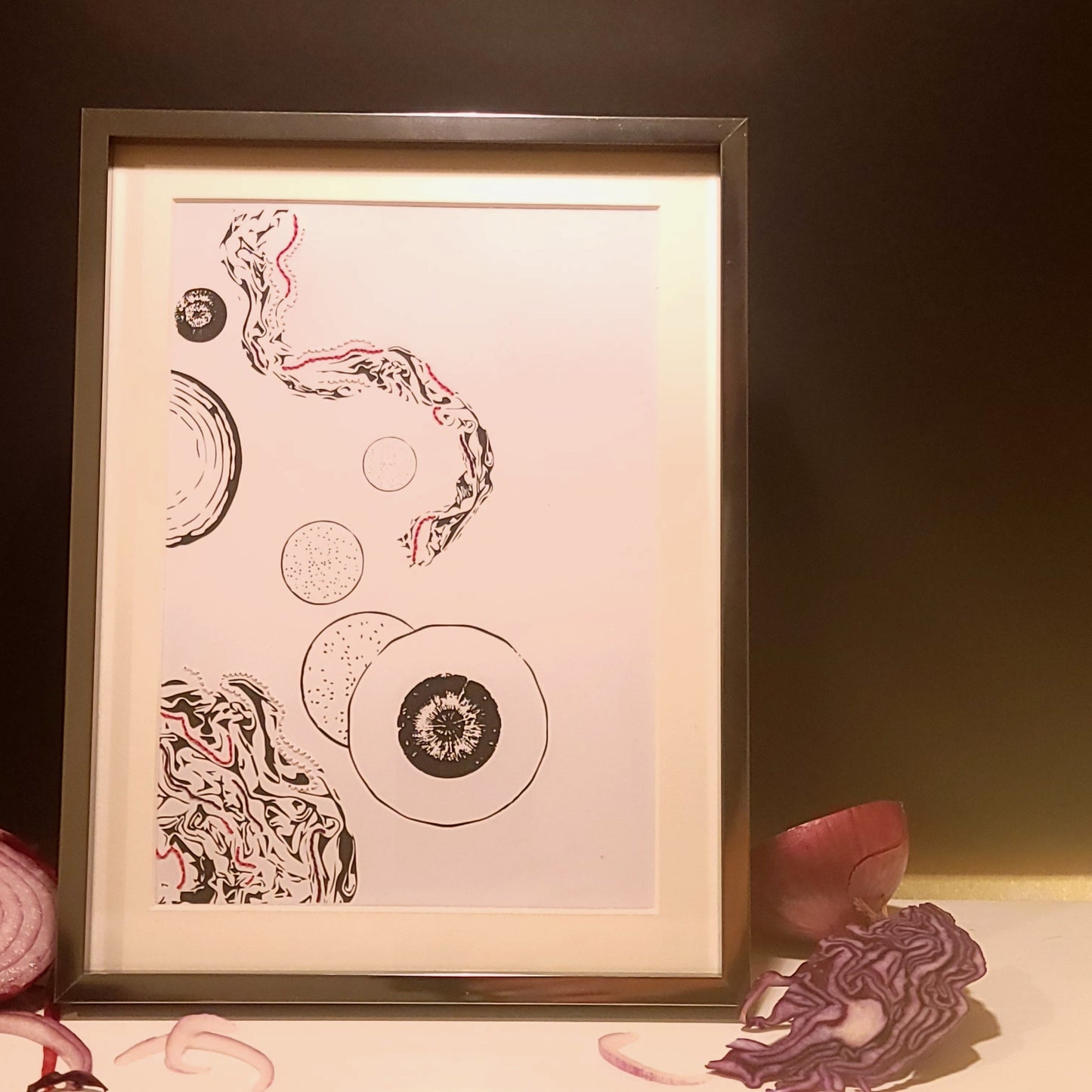 Équateur pourpre | Illustration Broderie A5