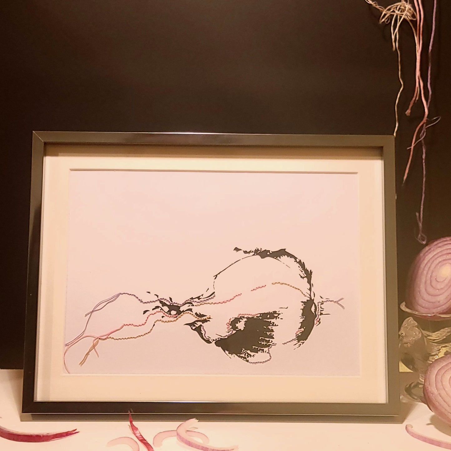 Faisceau tellurique | Illustration Broderie A5