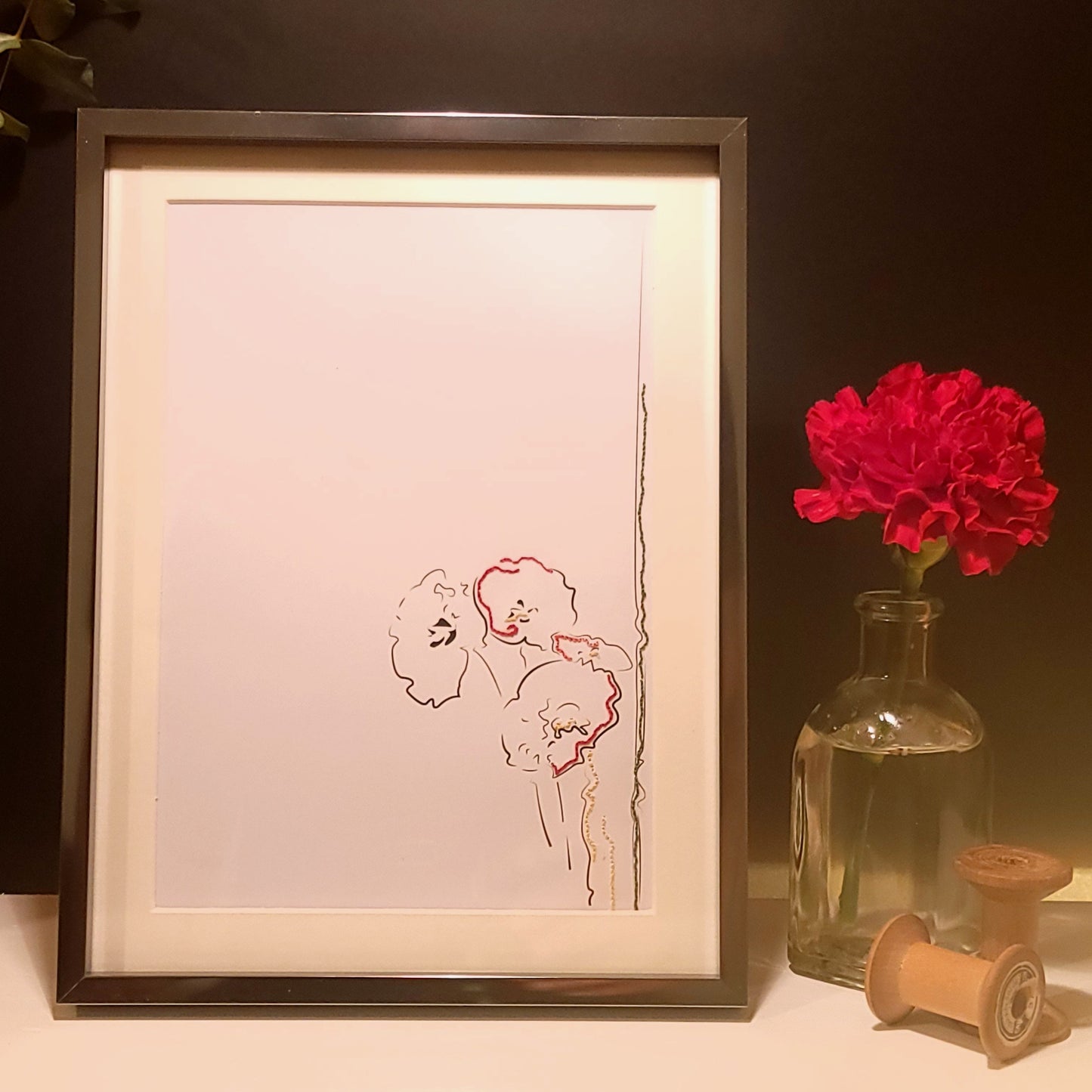 Points de coquelicots | Illustration Broderie A5