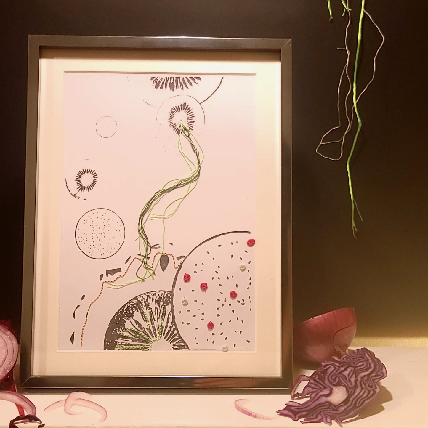 Le satellite mosaïque | Illustration Broderie A5