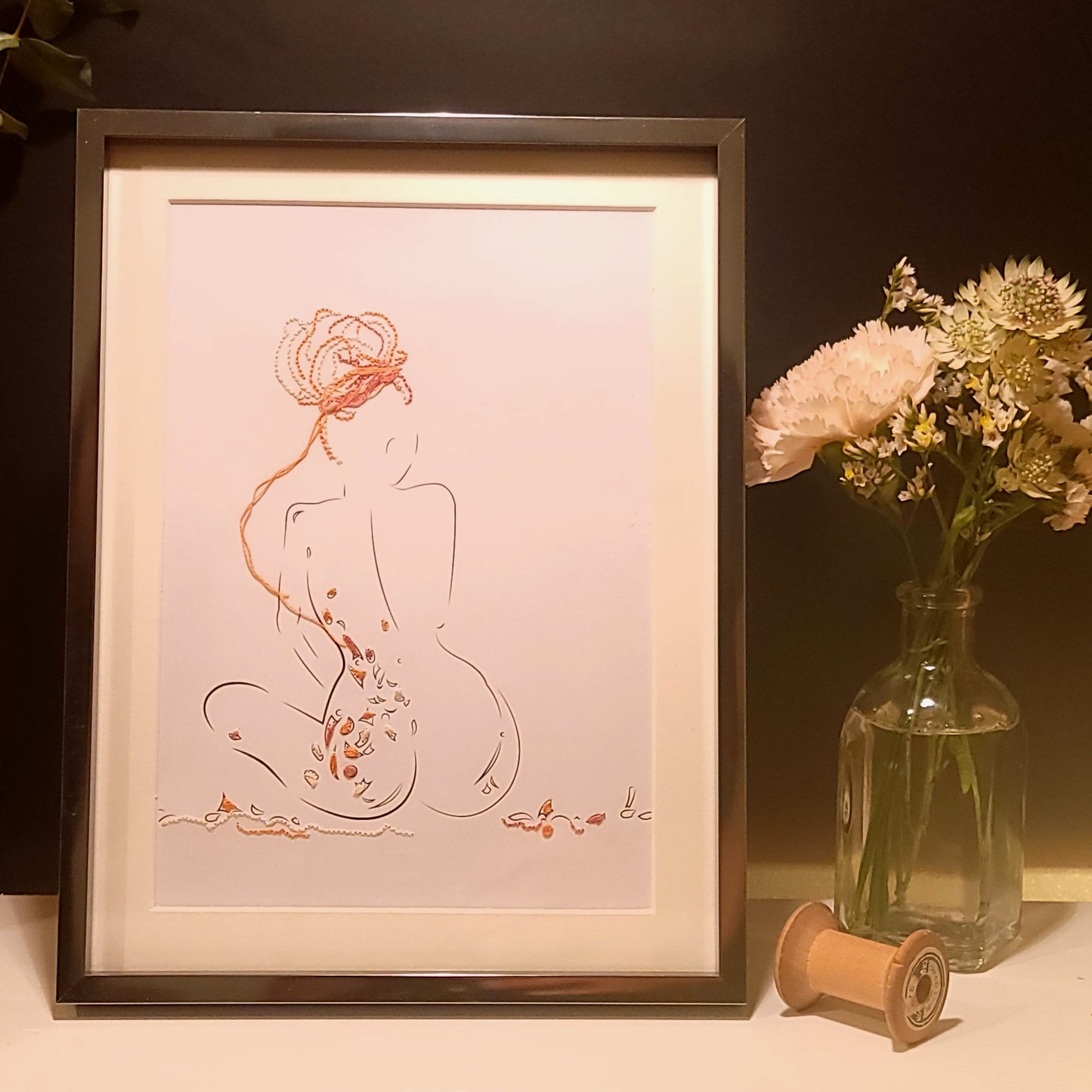 Silence de coton | Illustration Broderie A5
