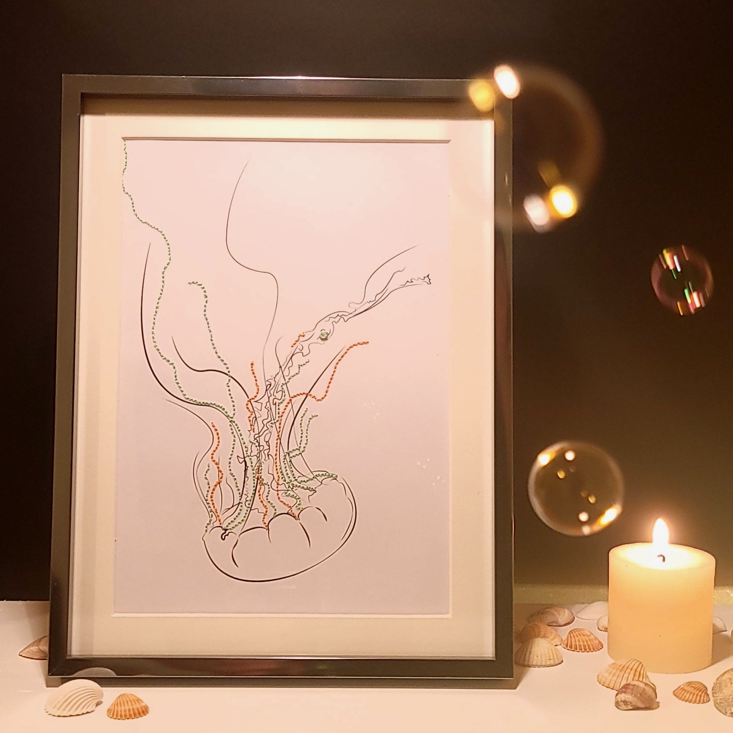 Silence nageur | Illustration Broderie A5