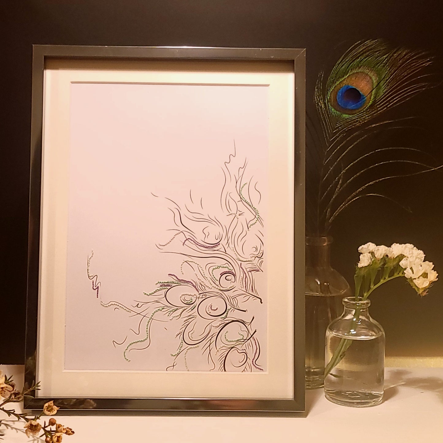 Le Souffle de l'Iris : Point | Illustration Broderie A5