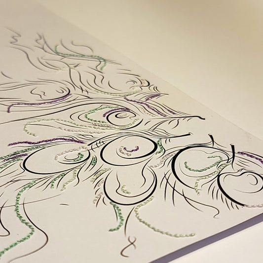 Le Souffle de l'Iris : Point | Illustration Broderie A5