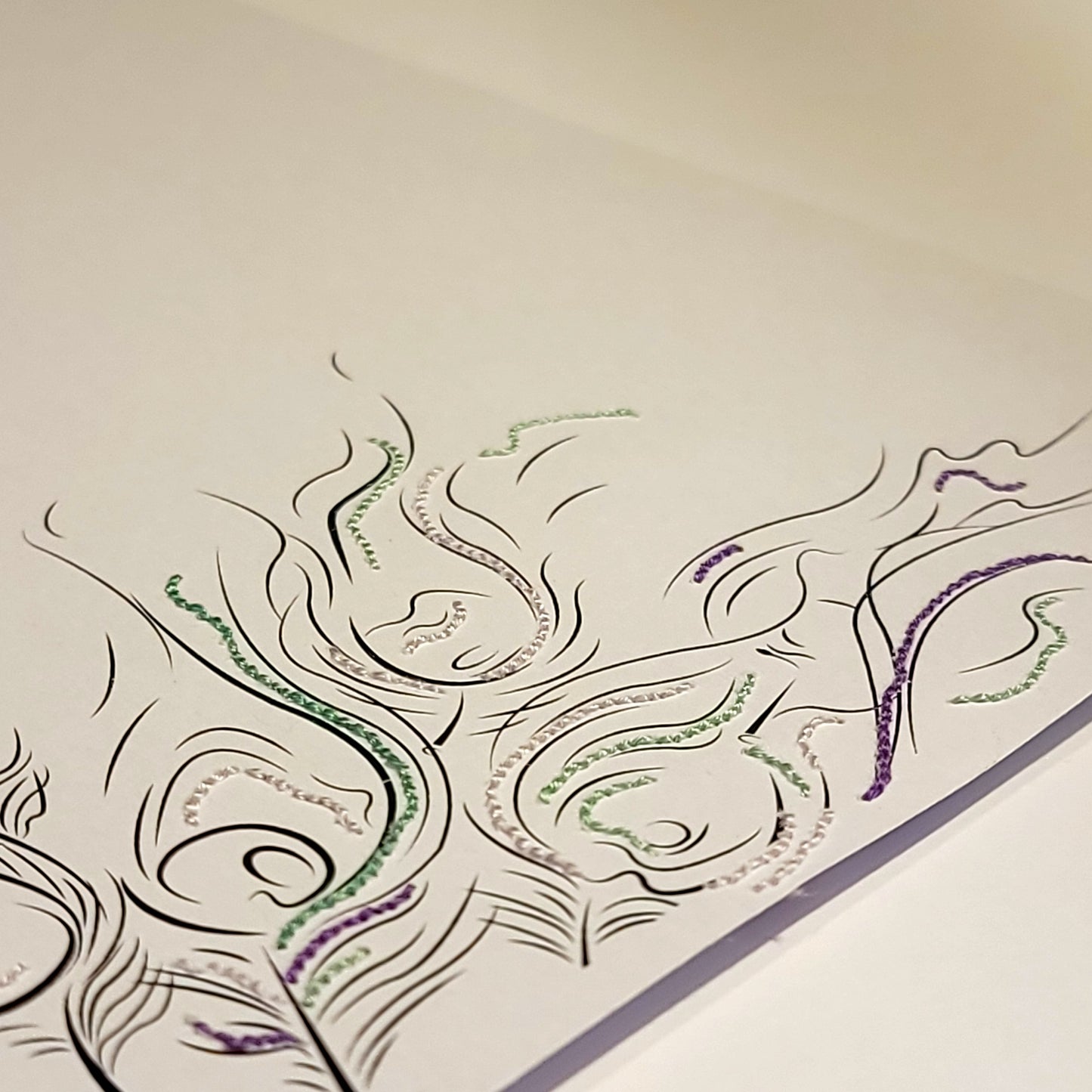 Le Souffle de l'Iris : Nuance | Illustration Broderie A5