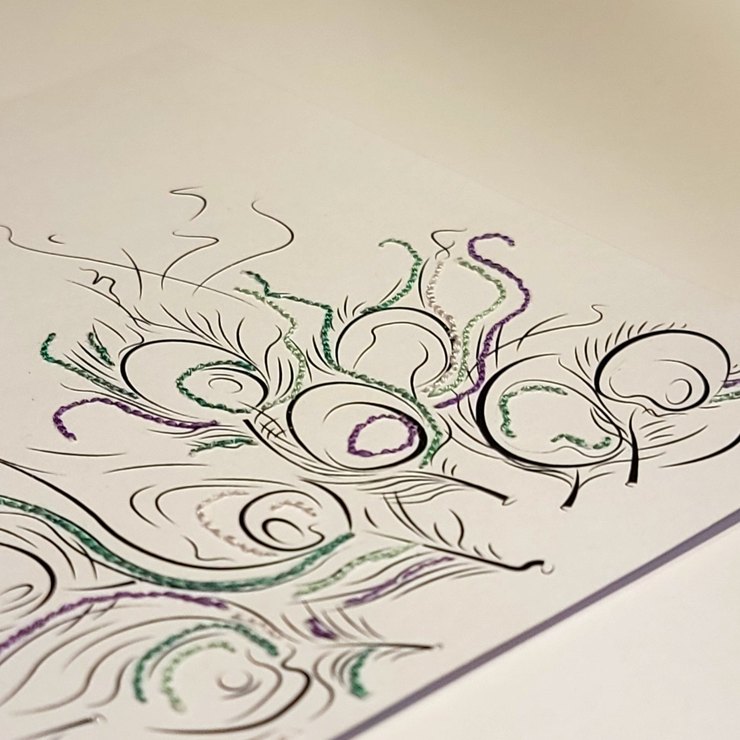 Le Souffle de l'Iris : Trait | Illustration Broderie A5