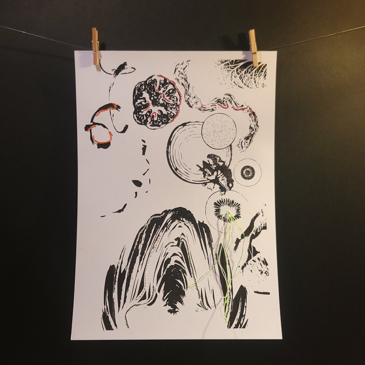Stratosphère végétale | Illustration Broderie A5