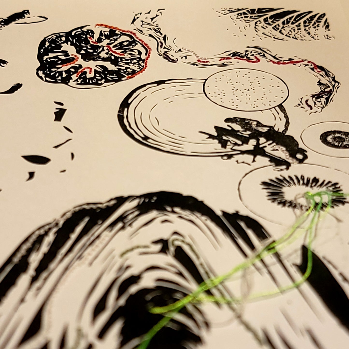 Stratosphère végétale | Illustration Broderie A5